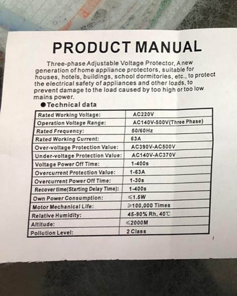 Mora Three Phase Volts Amps Protector – ElectricalWall