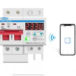 WIFI Circuit Breaker Smart Switch Remote Control by Ewelink with over and under voltage current protecion LCD display