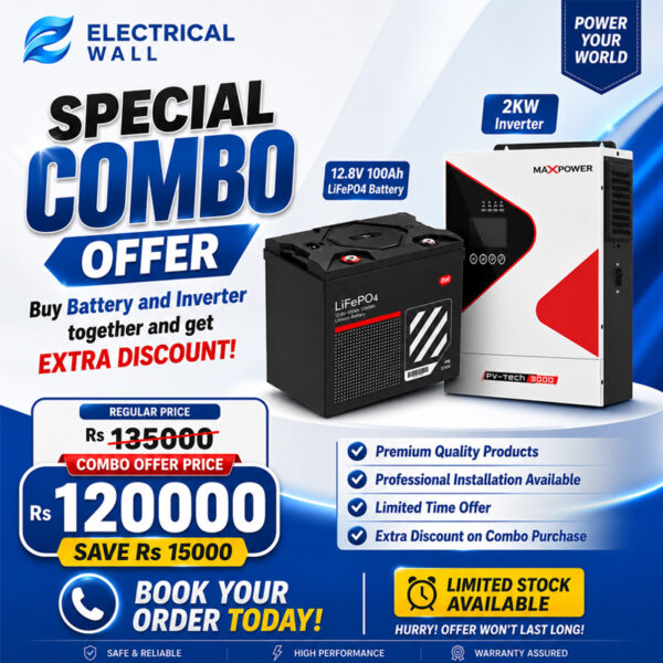 Maxpower 12v Inverter With Itel 12 V Lithium Battery